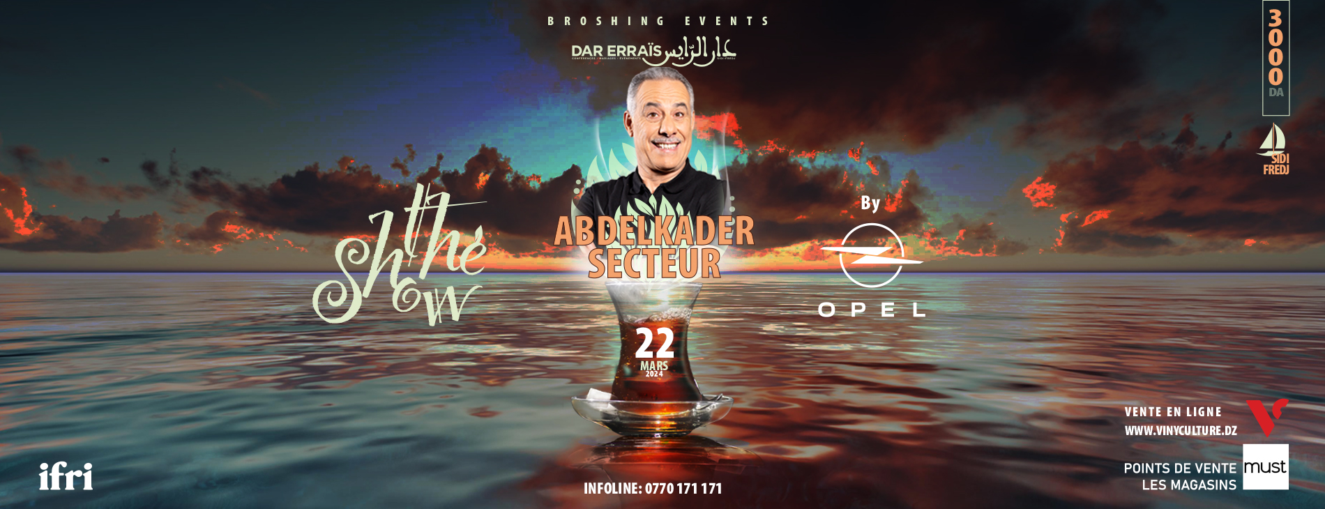 Abdelkader Secteur le 22 mars 2024 à Alger pour le Thé Show