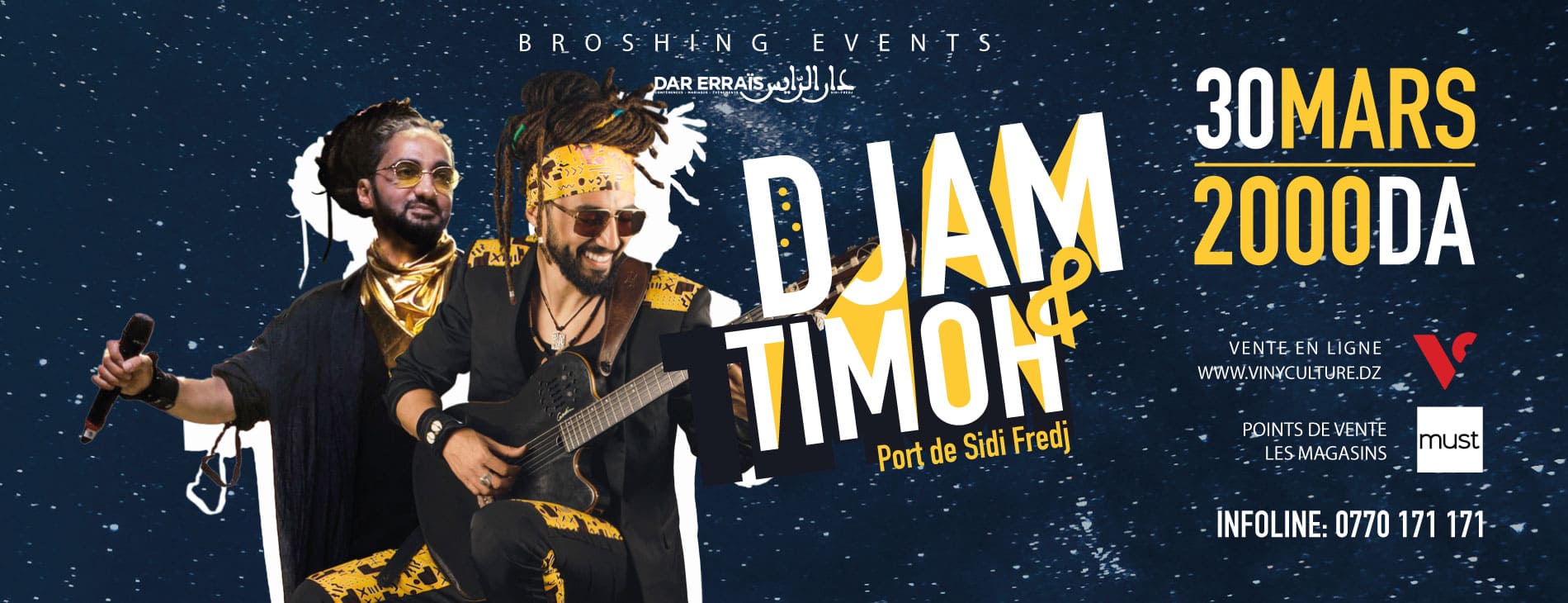 Djam & TiMoh en concert le 30 mars à Alger pour le Thé Show