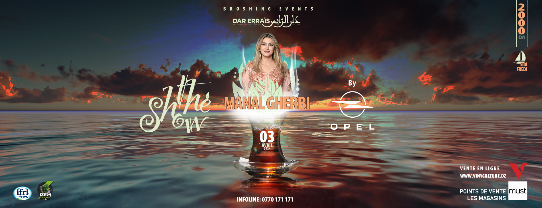 Manal Gherbi au Thé Show le 03 avril à Alger