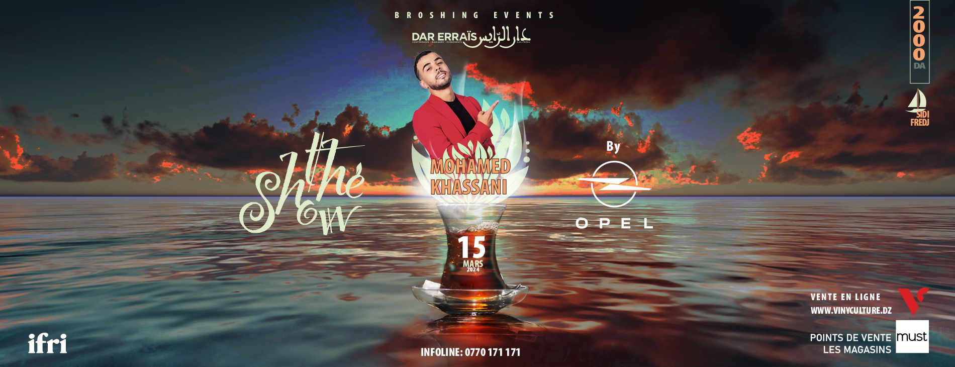 Mohamed Khassani à Alger le 15 mars 2024 pour le Thé Show