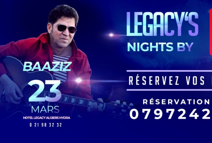 Legacy’s Nights By Djezzy : Baaziz en concert le 23 mars