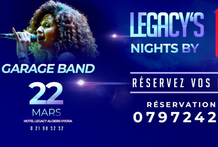 Garage Band en concert le 22 mars au Legacy hotel à Alger