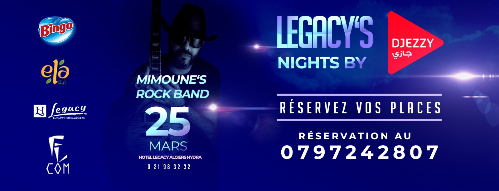 Legacy’s Nights by Djezzy : Mimoune’s Rock Band le 25 mars
