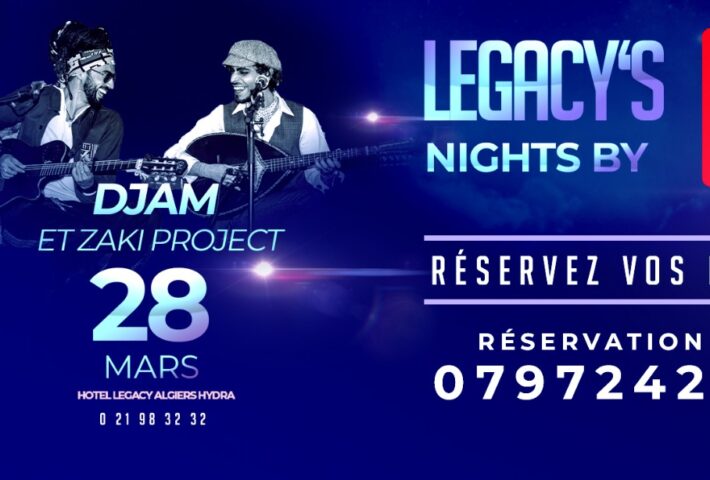 Legacy’s Nights by Djezzy : DJAM en concert le 28 mars à Alger