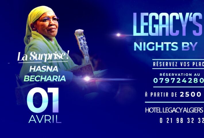 Hasna El Becharia en concert le 1er avril à l’hôtel Legacy