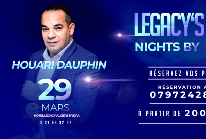 Houari Dauphin en concert le 29 mars à l’hôtel Legacy