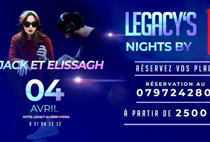 Jack et Elissagh en concert le 04 avril à Alger pour Legacy’s Nights by Djezzy