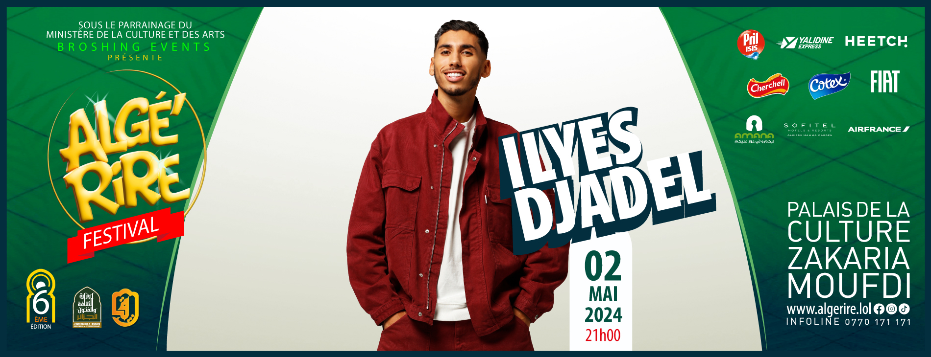 Algé’rire : Ilyes Djadel en spectacle le 02 mai 2024 à Alger