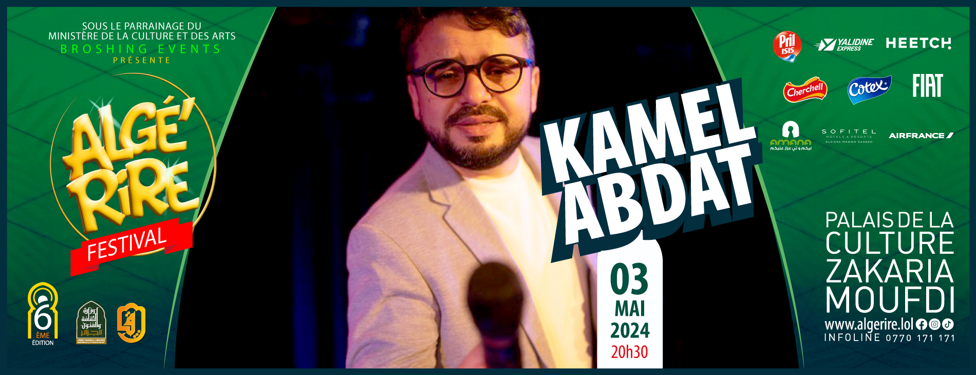 Algé’Rire : Kamel Abdat en spectacle le 03 mai à Alger
