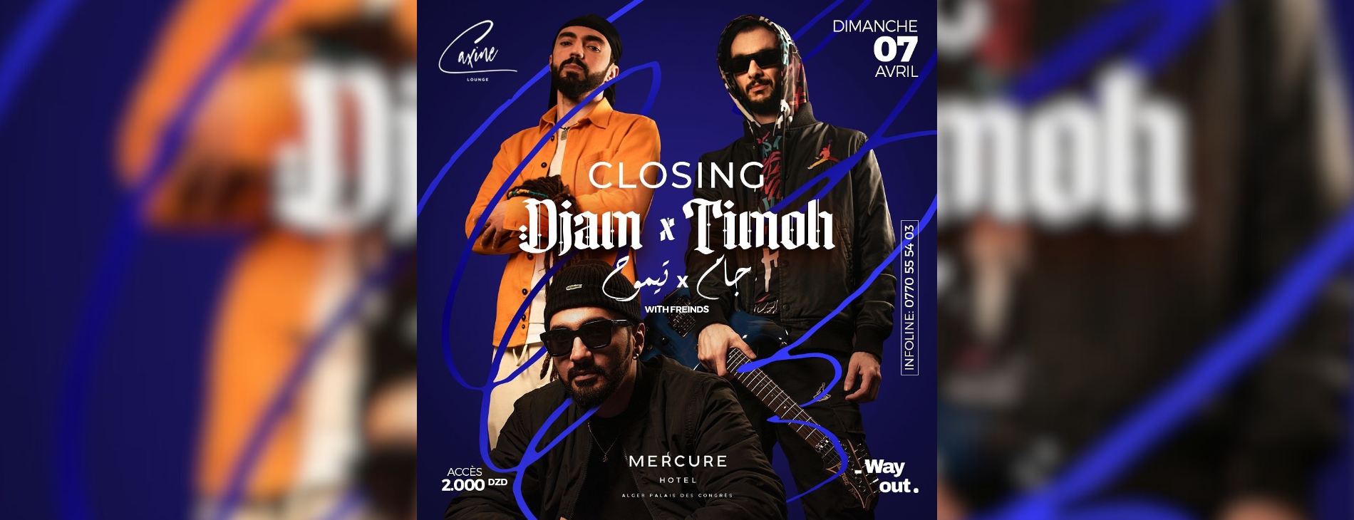 DJAM et TiMoh en concert le 07 avril au Caxine Rooftop