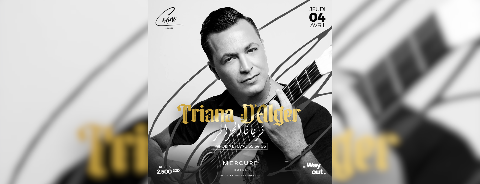 Triana d’Alger en concert au Caxine Rooftop le 04 avril