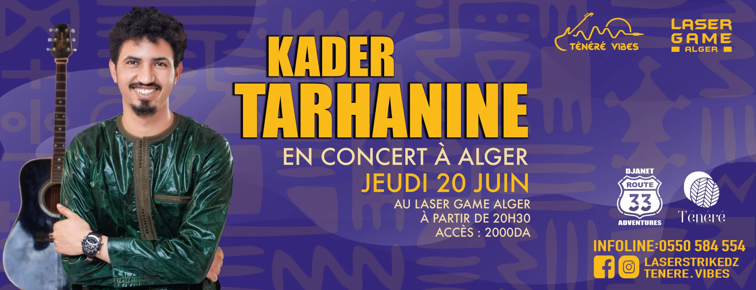 Ténéré Vibes : Kader Tarhanine en concert le 20 juin à Alger