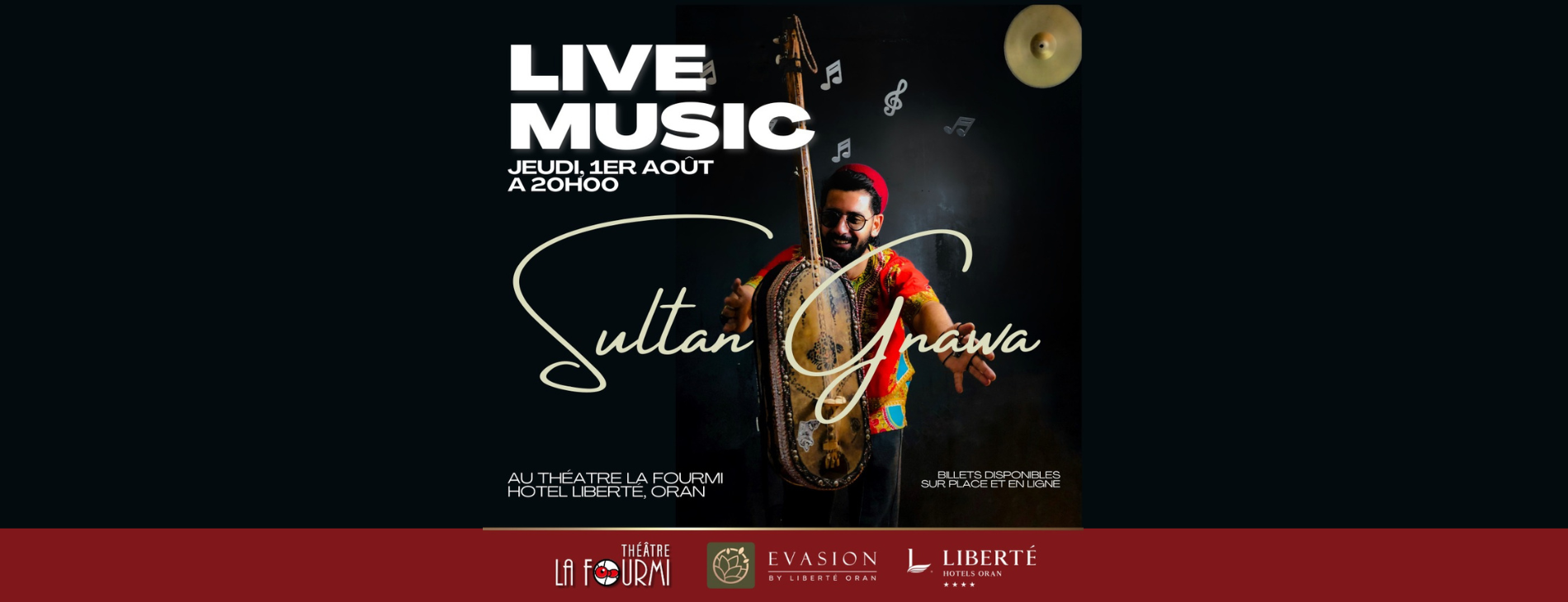 Sultan Gnawa en concert le 1er août à Oran