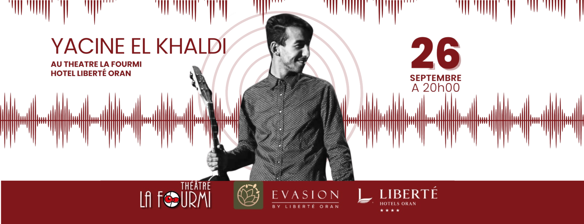 Yacine El Khaldi en concert le 26 septembre à Oran