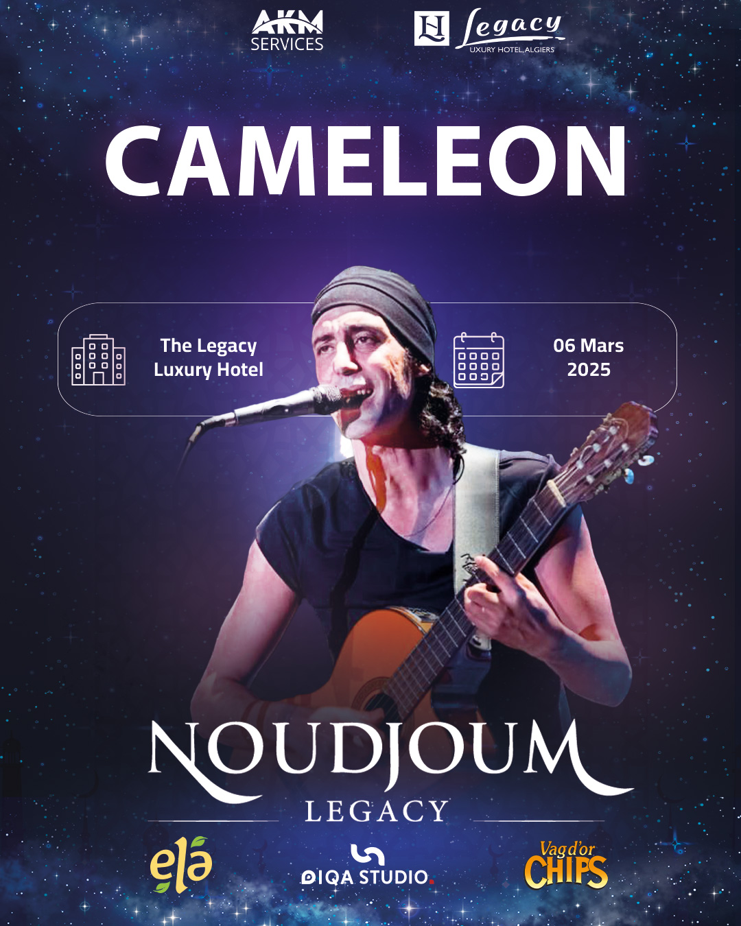 Noudjoum Legacy : Caméléon en concert le 06 mars à Alger