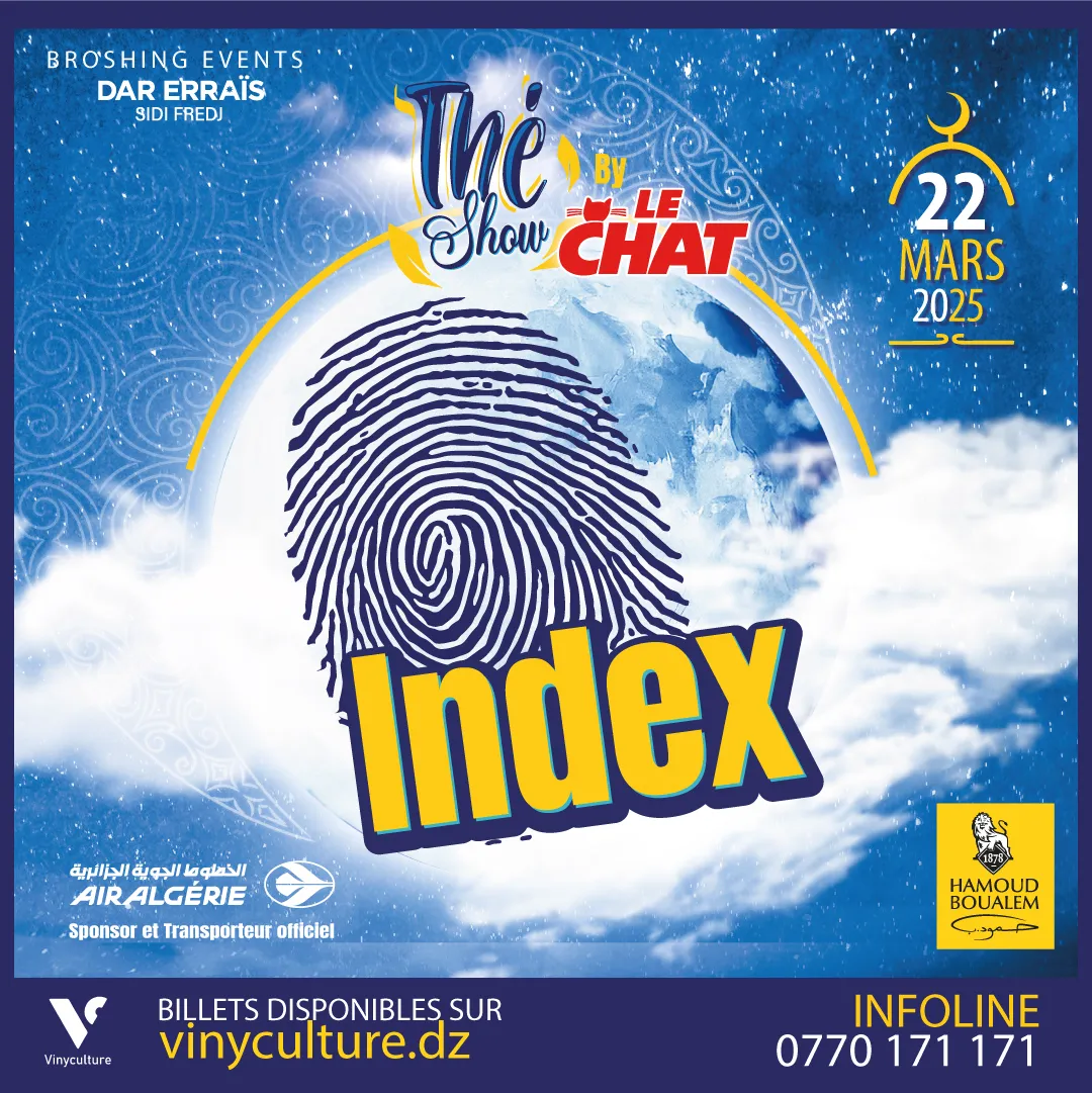 Thé Show 3 : Index en concert le 22 mars 2025 à Alger