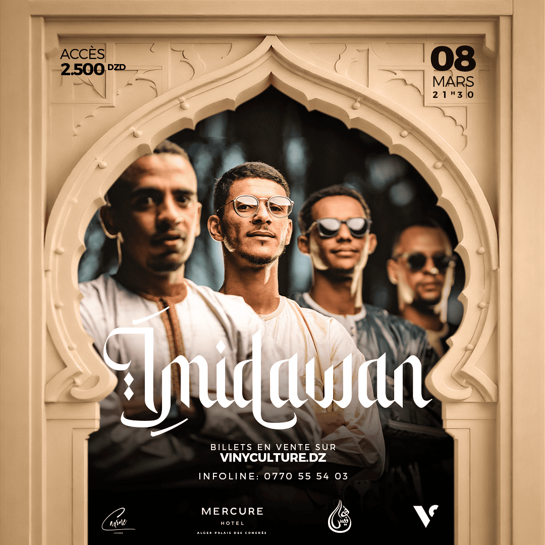 Fawanees : IMIDIWAN en concert le 08 mars 2025 à Alger