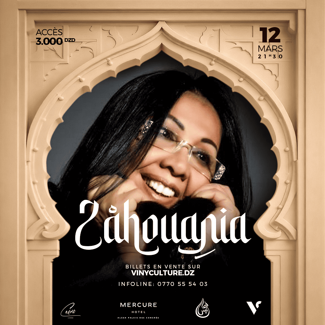 Fawanees : Zahouania en concert le 12 mars 2025 à Alger