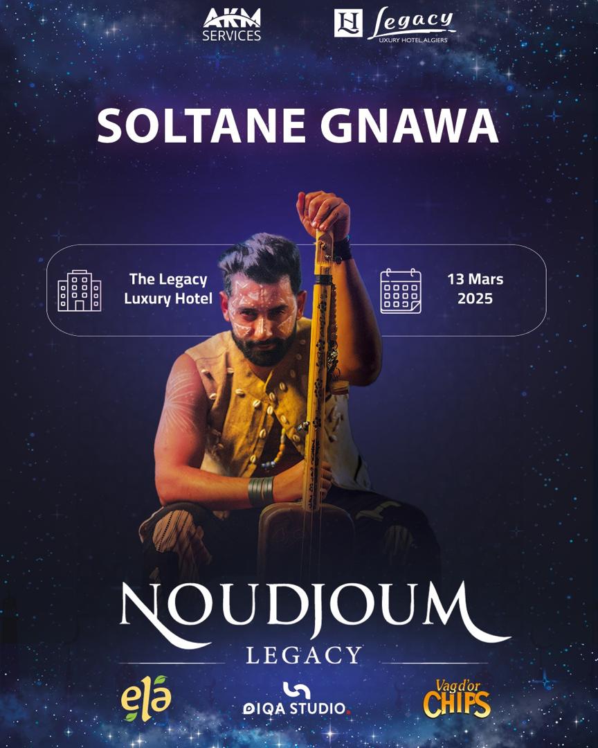 Noudjoum Legacy : Soltane Gnawa en concert le 13 mars à Alger