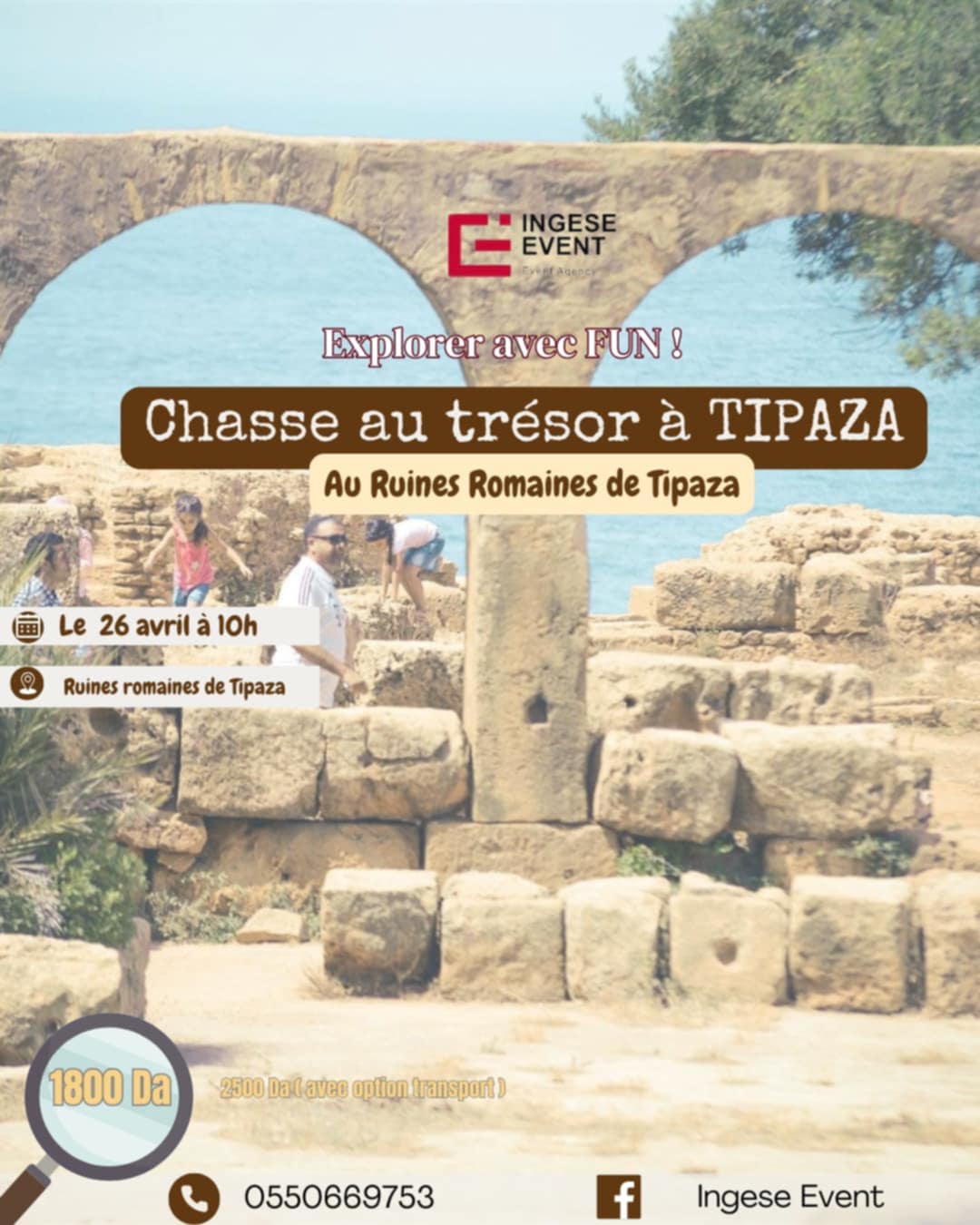 Chasse au trésor géante à Tipaza le 26 avril 2025