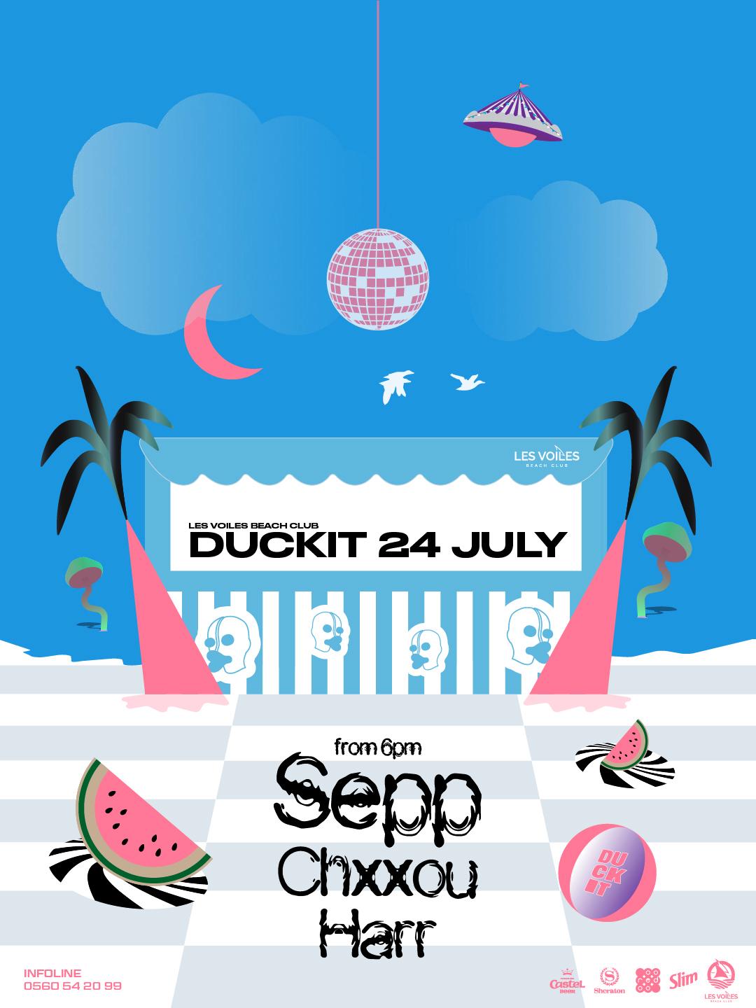 DUCK IT le 24 juillet aux Voiles