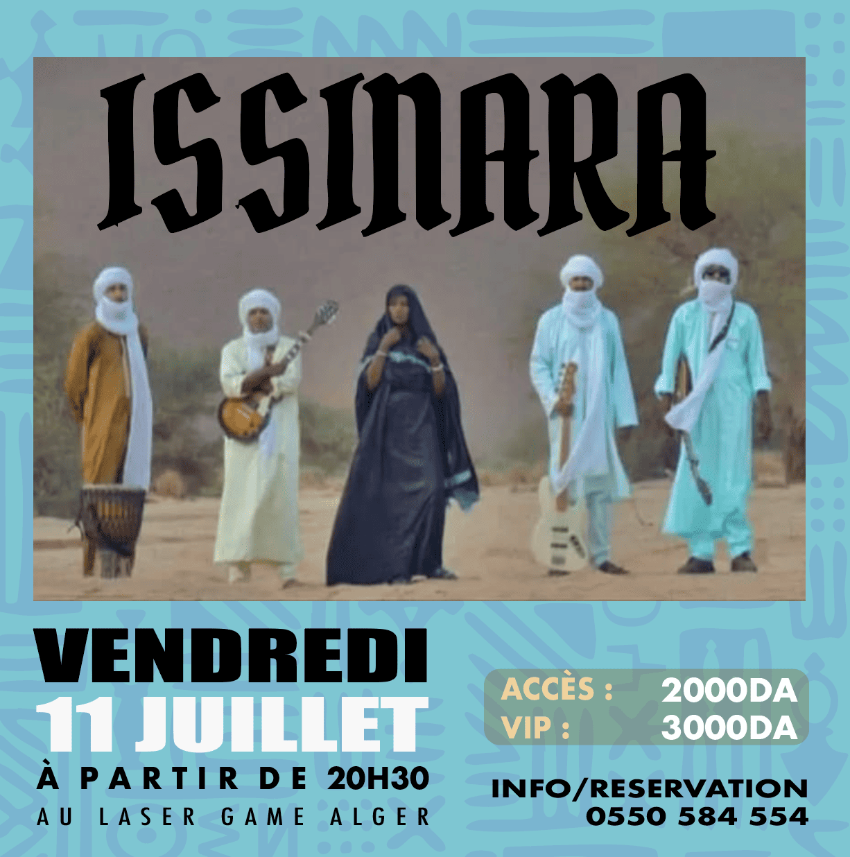 Ténéré Vibes : Issinara en concert le 11 juillet à Alger