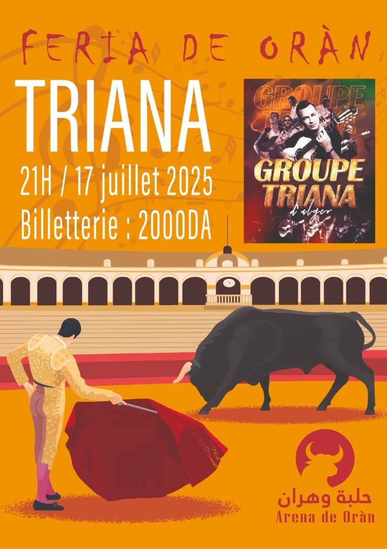 Triana d’Alger en concert aux Arènes d’Oran le 17 juillet
