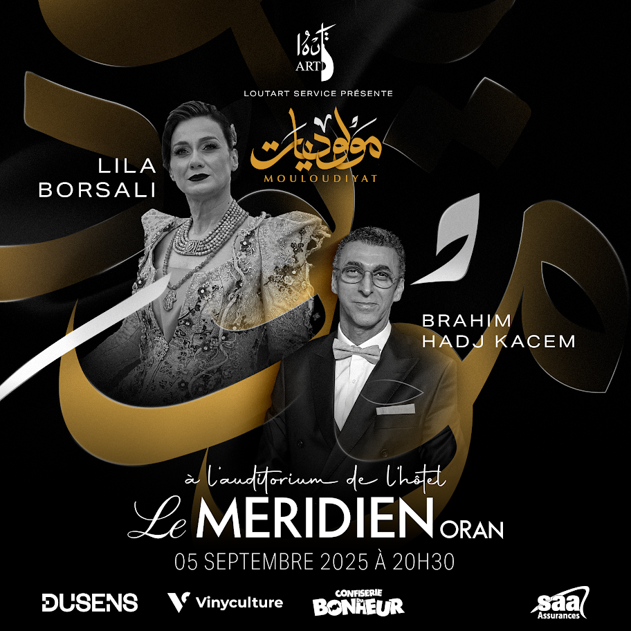 Lila Borsali et Brahim Hadj Kacem en concert le 05 septembre à Oran