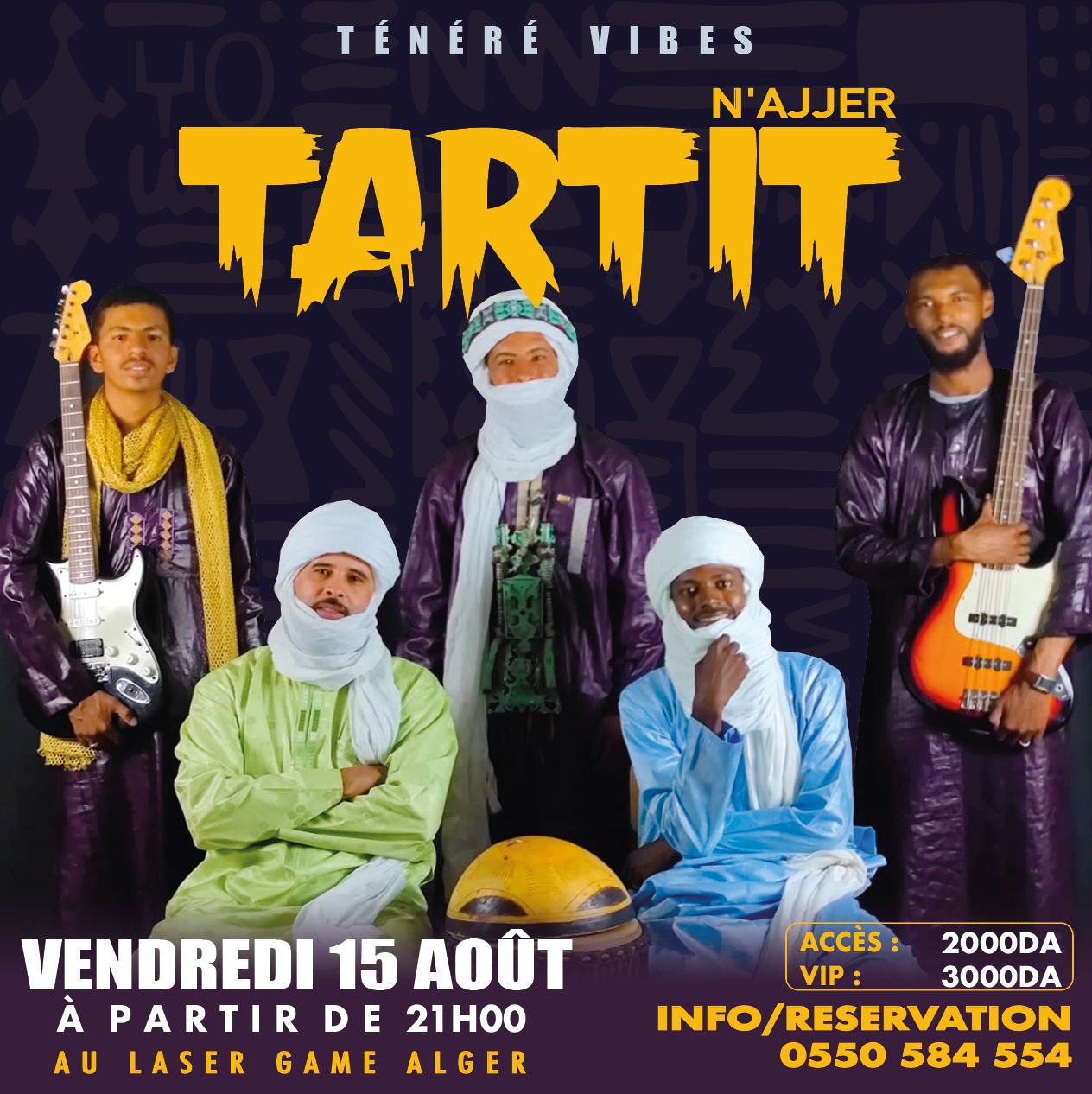 Tartit N’Ajjer en concert à Alger le 15 août