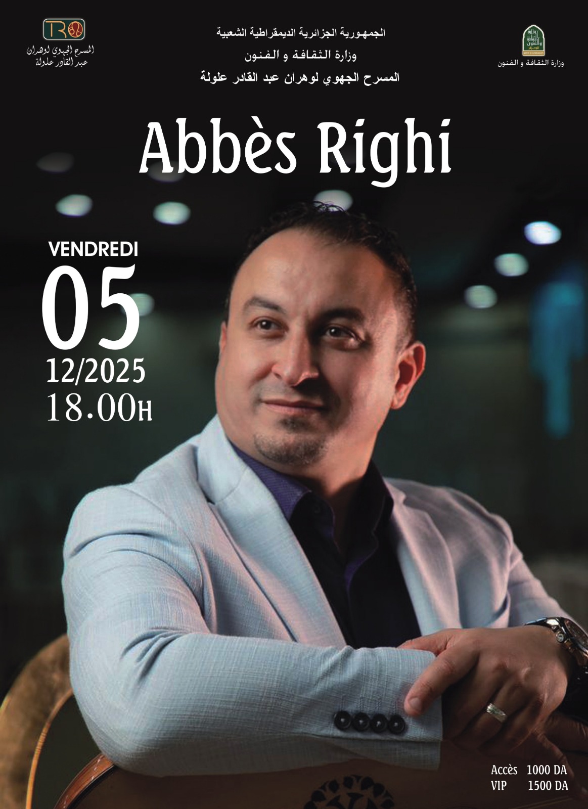 Abbès Righi en concert le 5 décembre au TRO