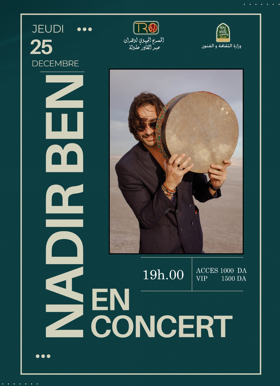 Nadir Ben en concert à Oran le 25 décembre