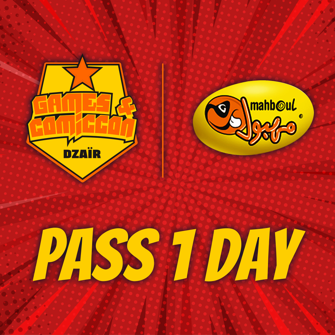 Games & Comic Con Dzaïr (GCCDZ) 2026 : 1-DAY PASS
