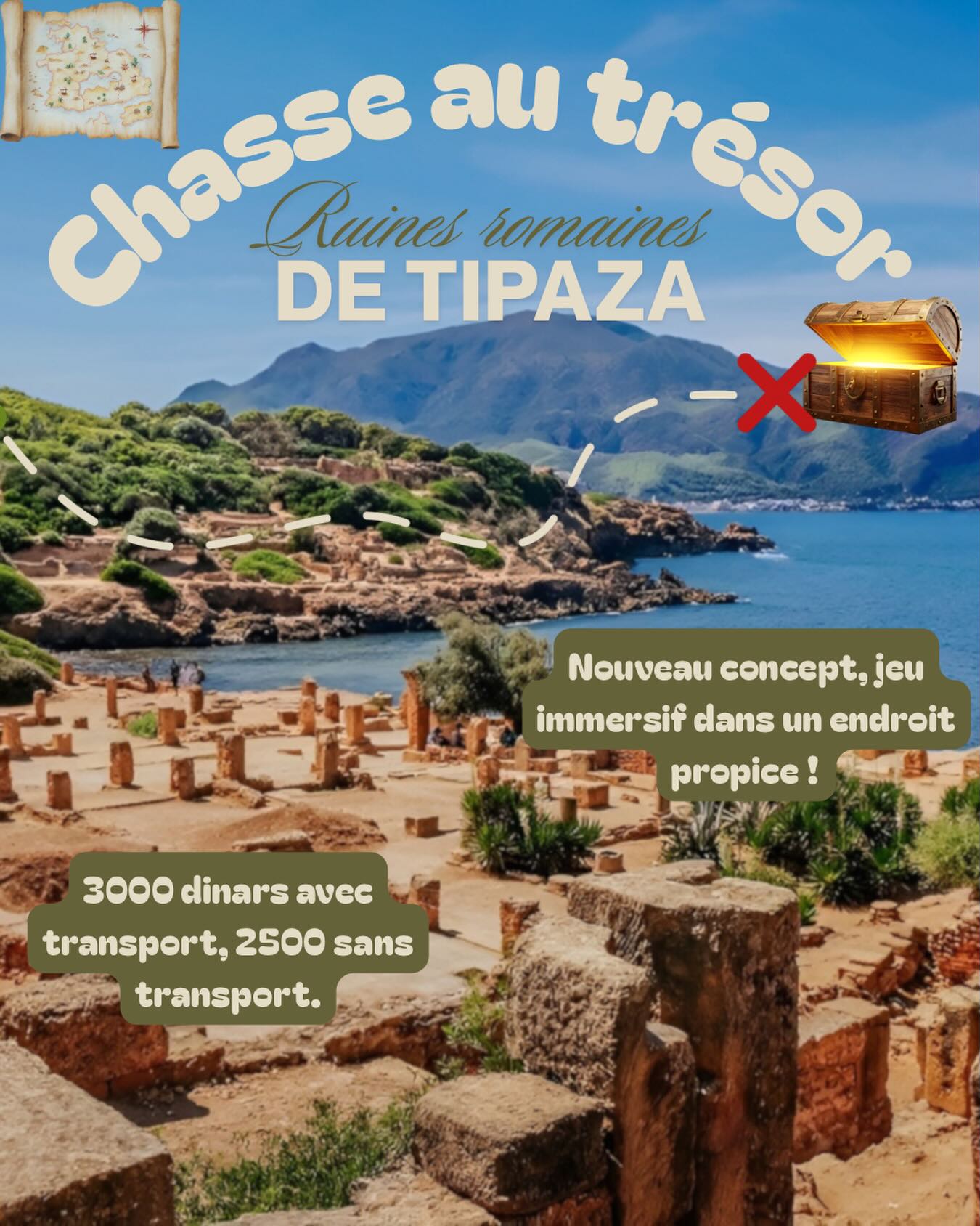 Chasse au Trésor au ruines romaines de Tipaza
