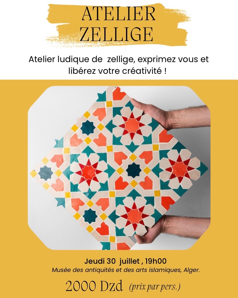 Atelier ludique de Zellige le 30 juillet