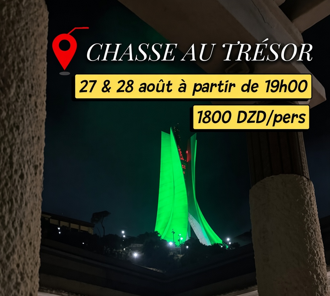 Chasse au tresor le 27 et 28 aout 2026