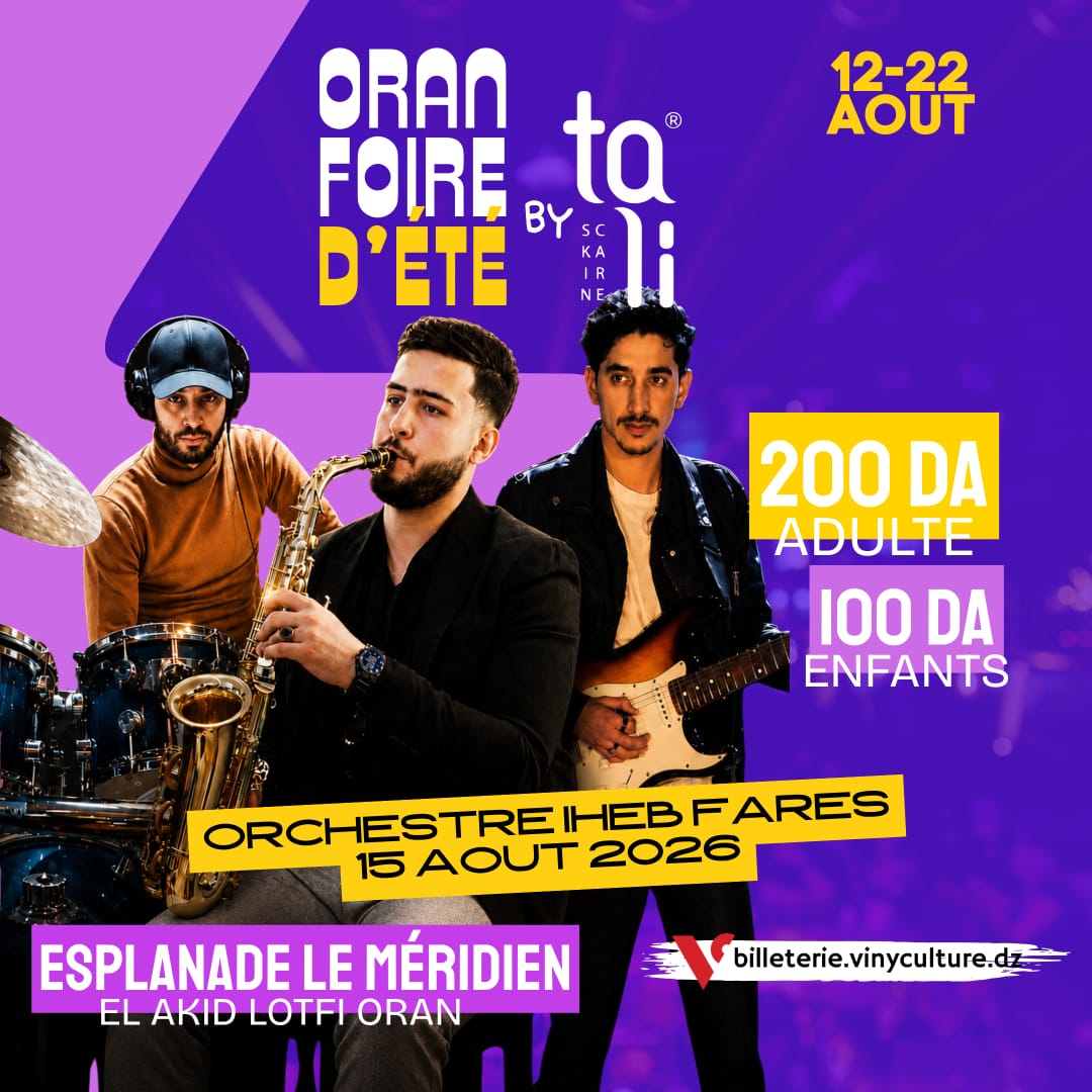 L&rsquo;orchestre IHEB Fares le 15 aout 2026 a Oran